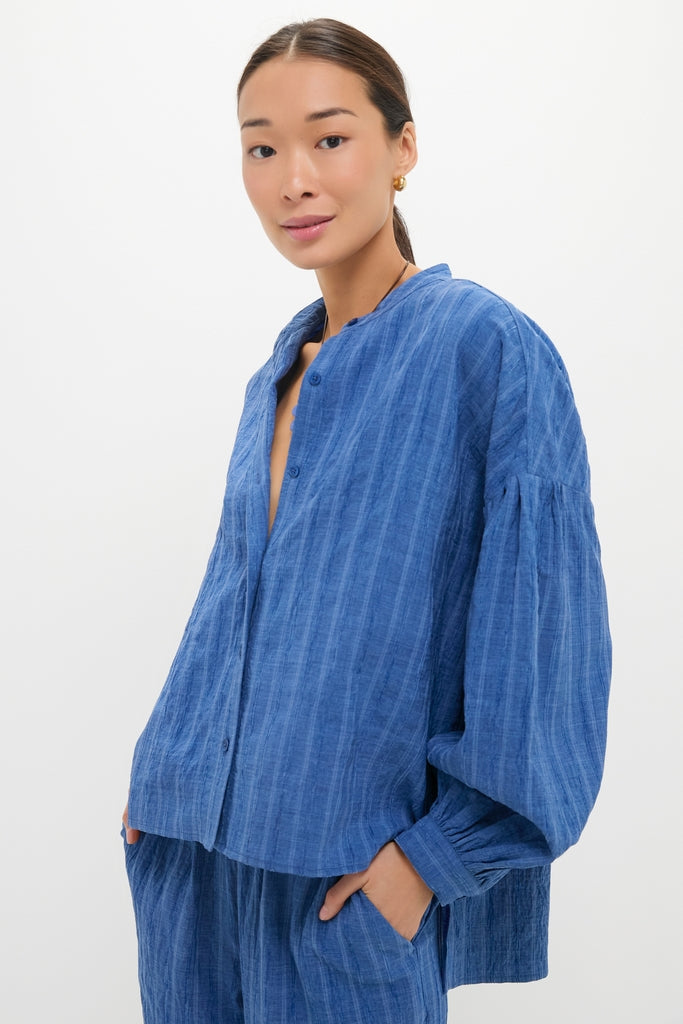 Shadow Stripe Juliette Button Down