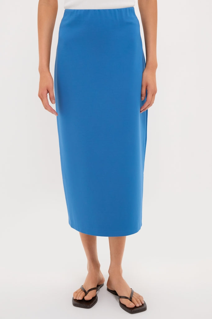 Riverside Blue Maggie Midi Skirt