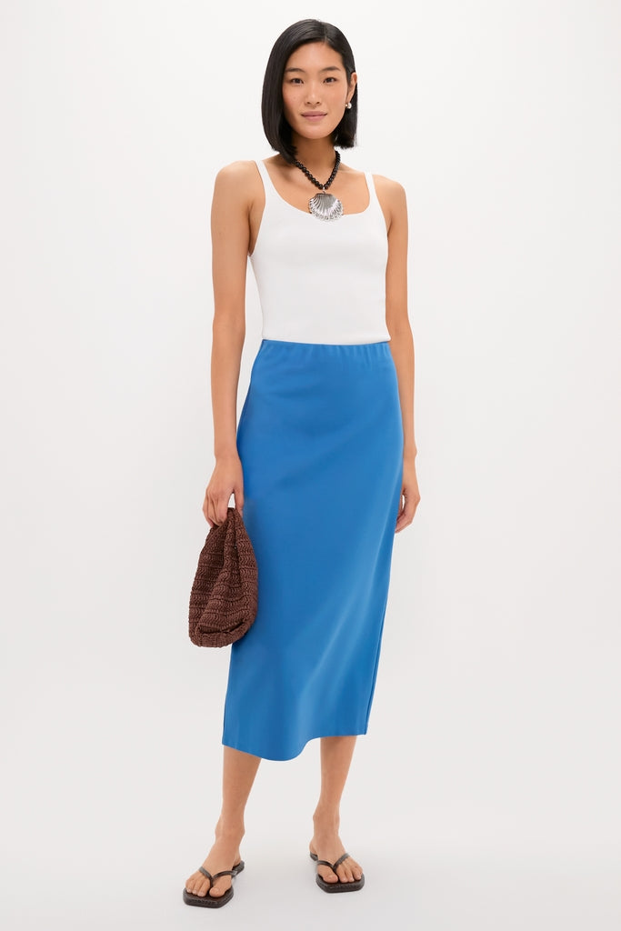 Riverside Blue Maggie Midi Skirt