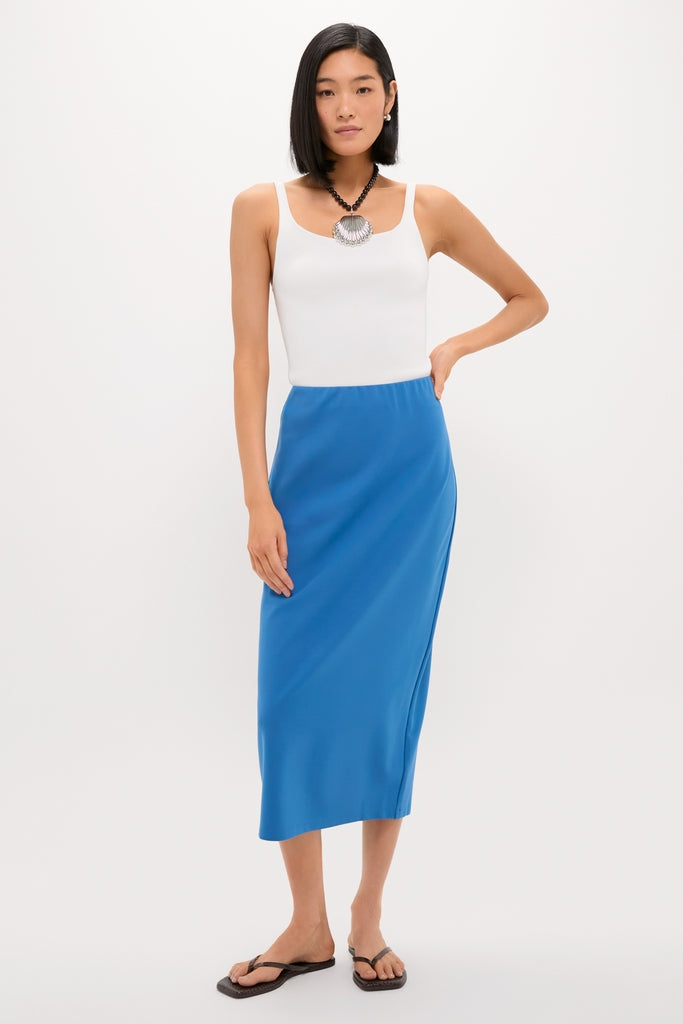 Riverside Blue Maggie Midi Skirt