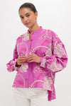 Pink Embroidered Juliette Button Down