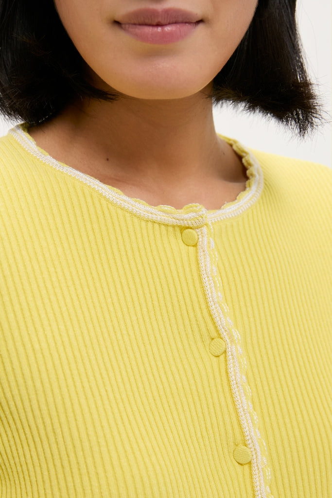 Pale Yellow Lily Cardigan