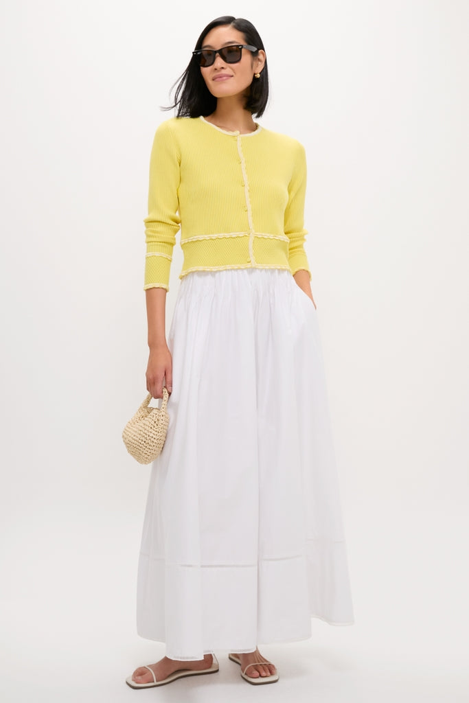 Pale Yellow Lily Cardigan