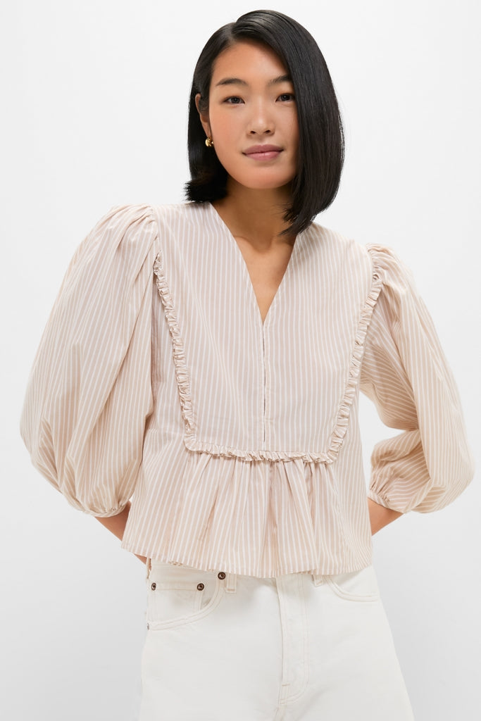 Natural Stripe Stevie Blouse | Tuckernuck