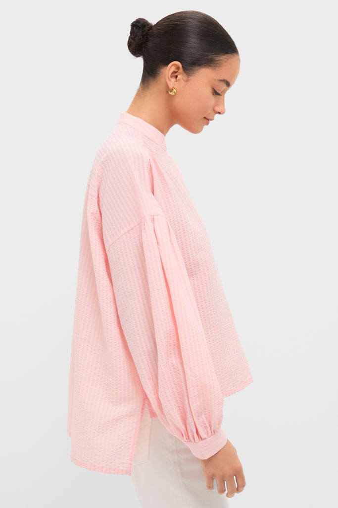Pink Peach Juliette Button Down