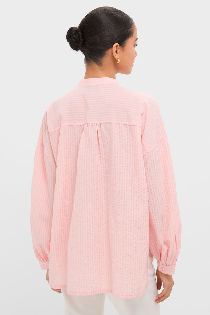 Pink Peach Juliette Button Down