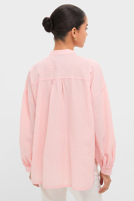 Pink Peach Juliette Button Down