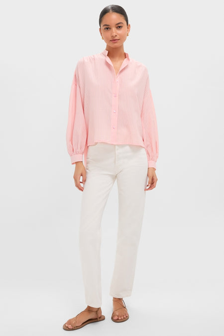 Pink Peach Juliette Button Down