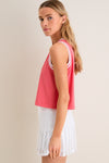 Coral Performance Jersey Tilden Tank