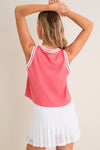 Coral Performance Jersey Tilden Tank