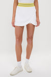 White and Yellow Performance Jersey Tabitha Skirt