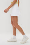 White and Yellow Performance Jersey Tabitha Skirt