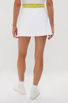 White and Yellow Performance Jersey Tabitha Skirt