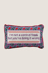 Control Freak Needlepoint Pillow