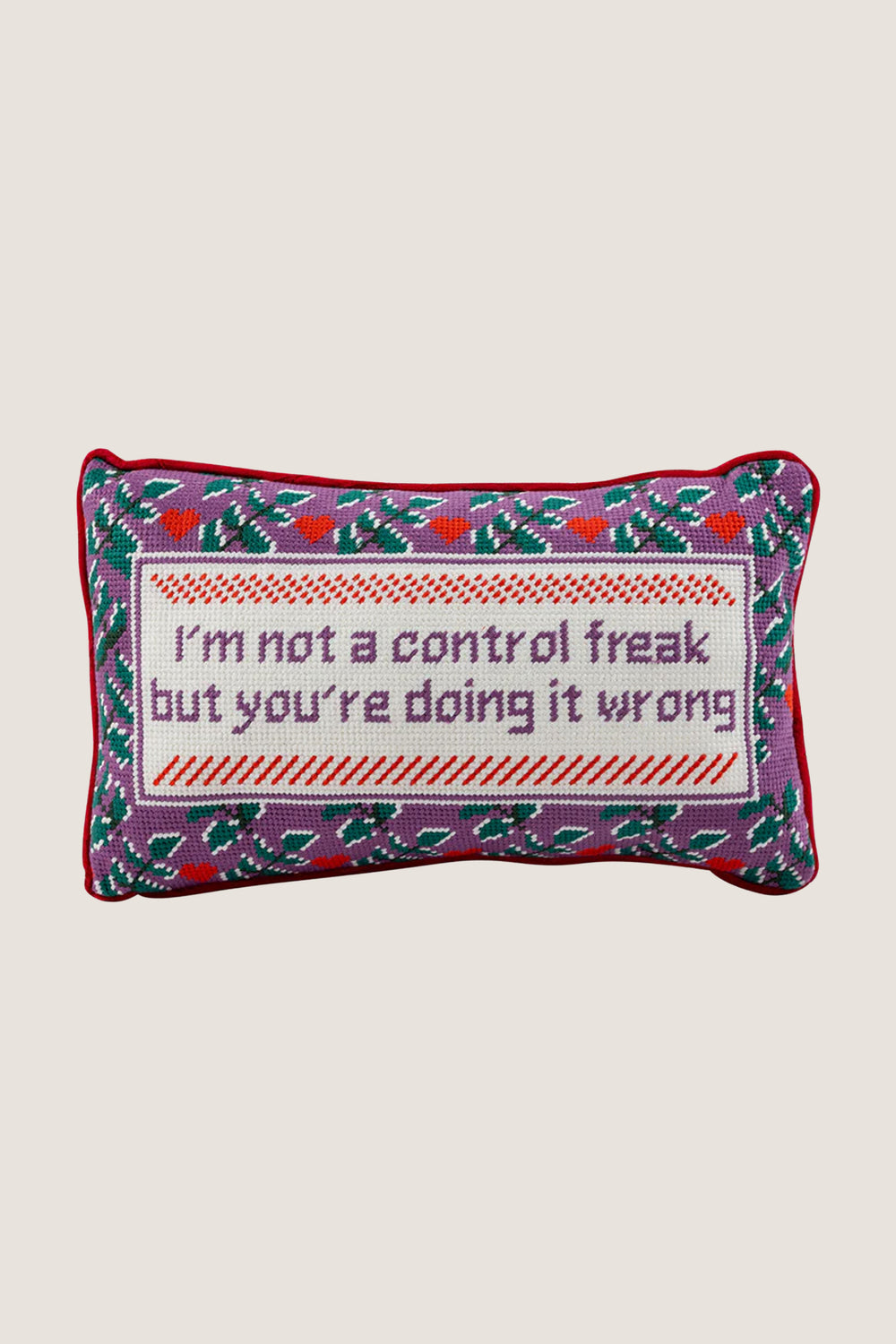 Control Freak Needlepoint Pillow