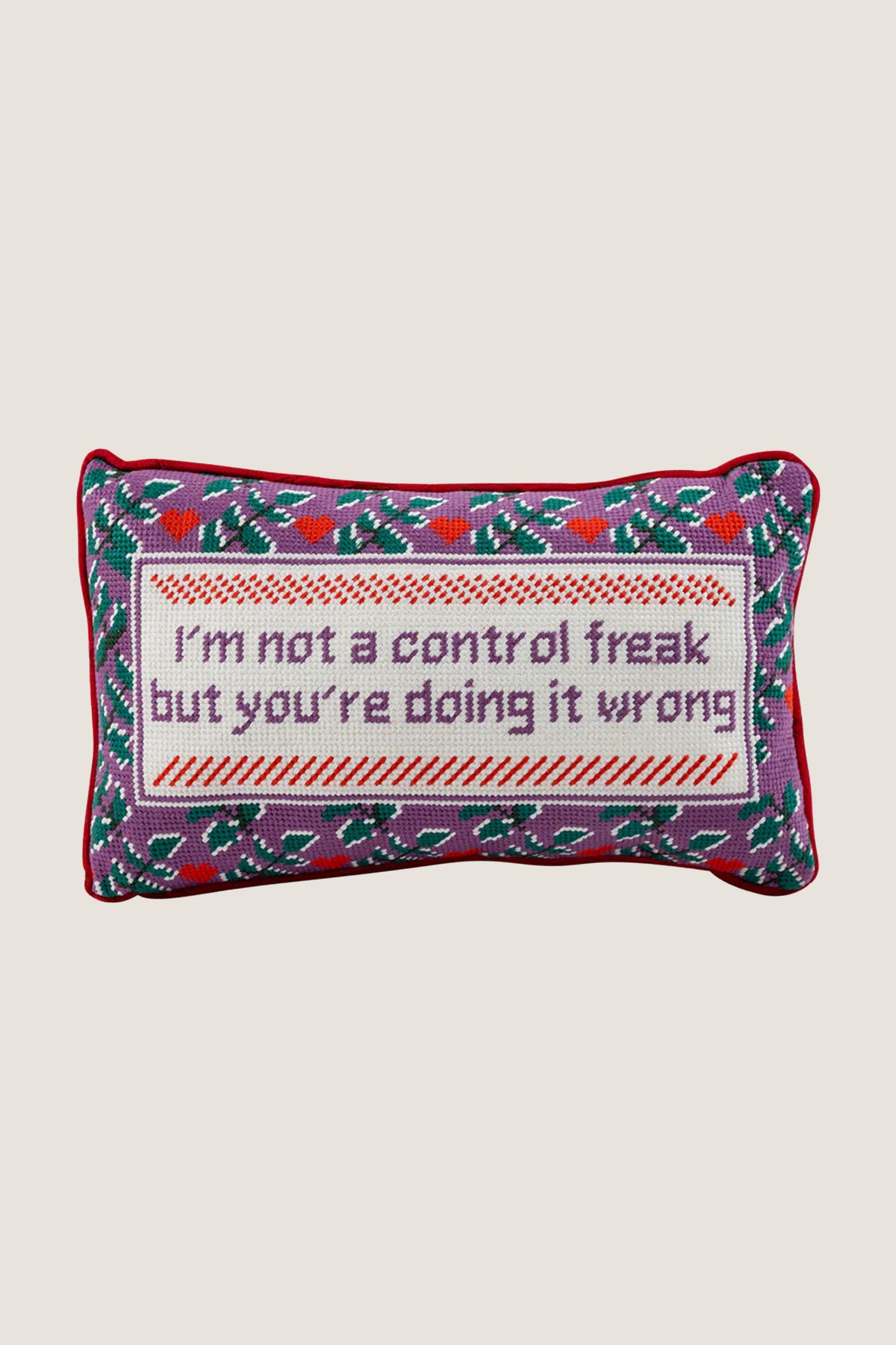 Control Freak Needlepoint Pillow
