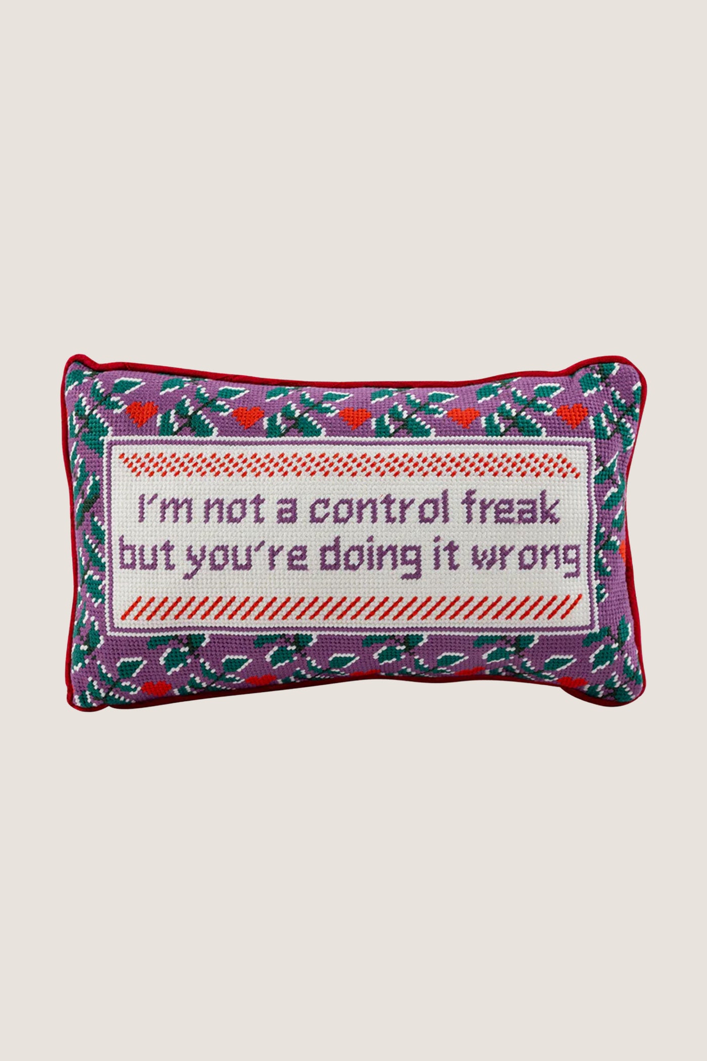 Control Freak Needlepoint Pillow