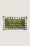 Well Well Well Needlepoint Pillow