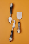 Horn & Stainless Cheese Set