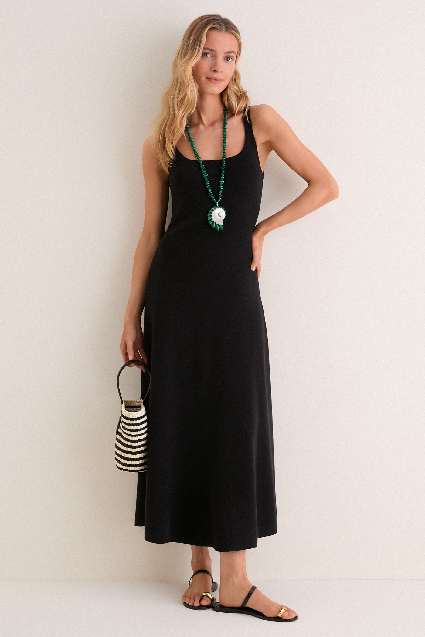 black knit midi dress Anthropologie Sleeveless Square-Neck In - 82% Off Playful detail ASOS Design - Button Down