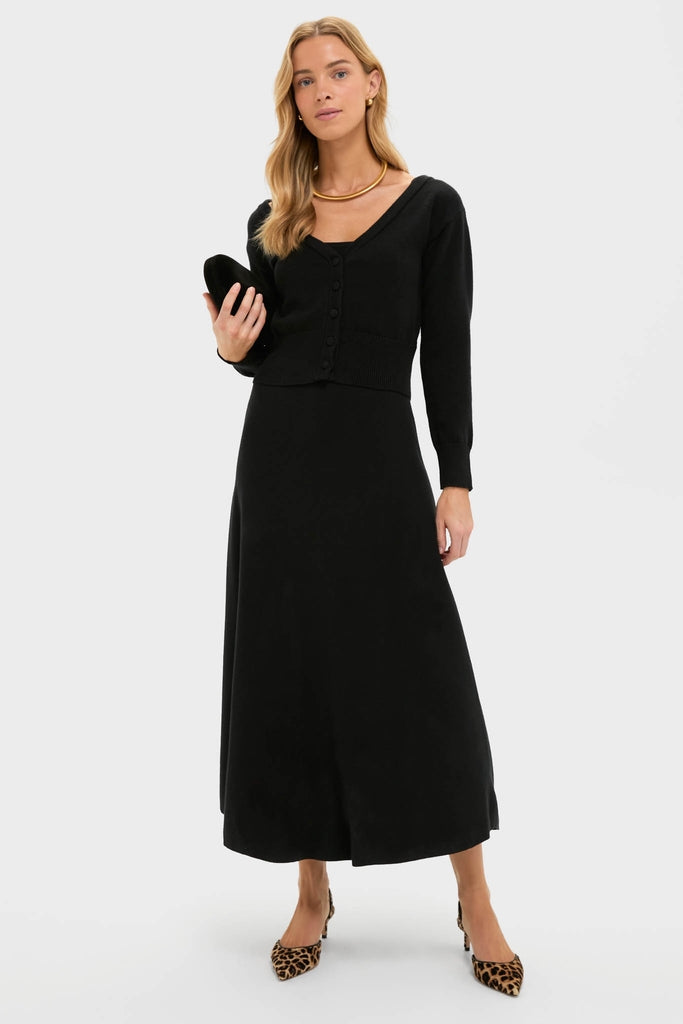 Tuckernuck Black Knit Barrington Dress Black / M