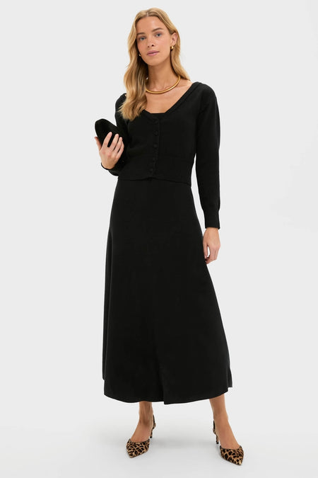 Black Knit Barrington Dress