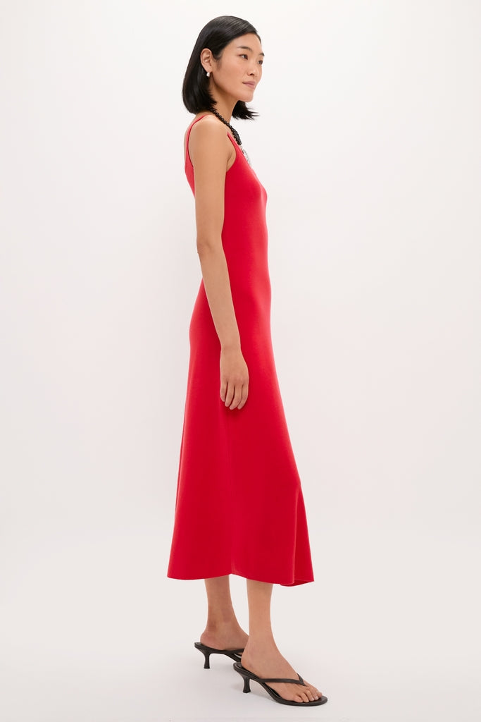 Red Knit Barrington Dress
