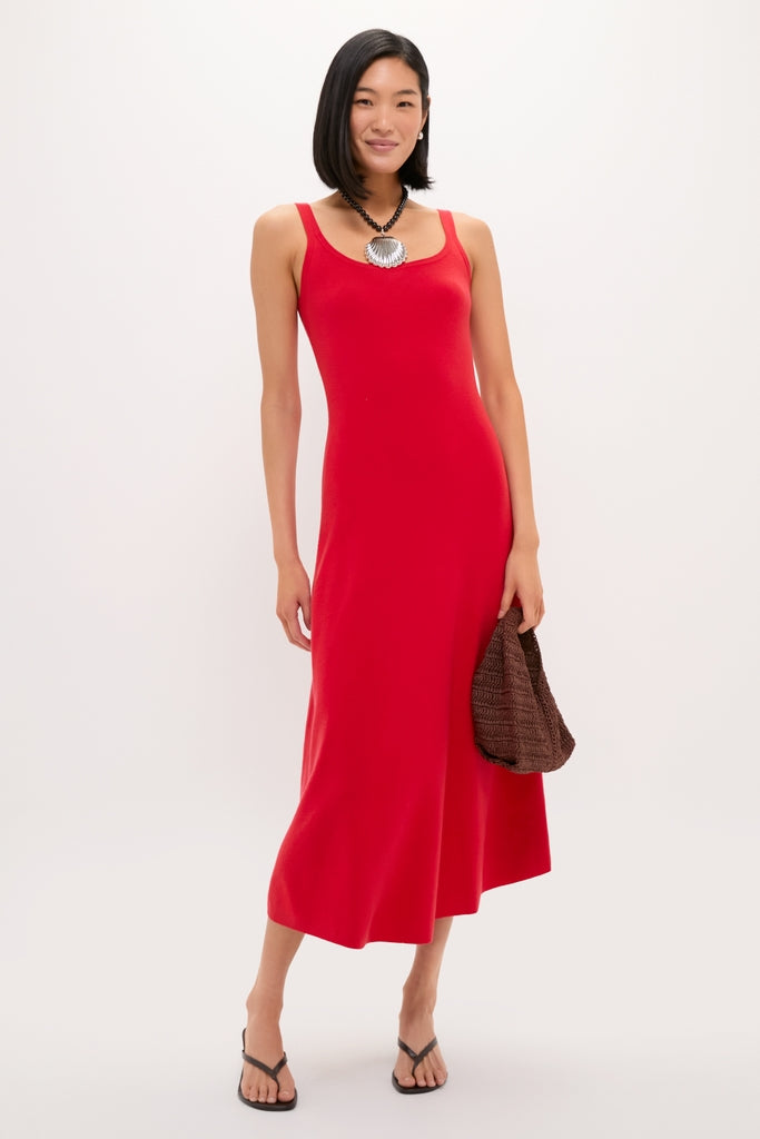 Red Knit Barrington Dress