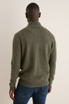 Men's Olive Wool Cashmere Craig Button Up
