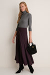 Gray Lightweight Ribbed Topanga Turtleneck