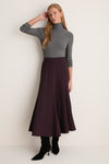 Gray Lightweight Ribbed Topanga Turtleneck