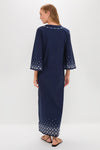 Navy Mirror Embellished Lorena Dress