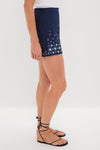 Navy Mirror Embellished Debbie Skort