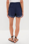 Navy Mirror Embellished Debbie Skort
