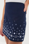 Navy Mirror Embellished Debbie Skort