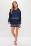 Navy Mirror Embellished Debbie Skort
