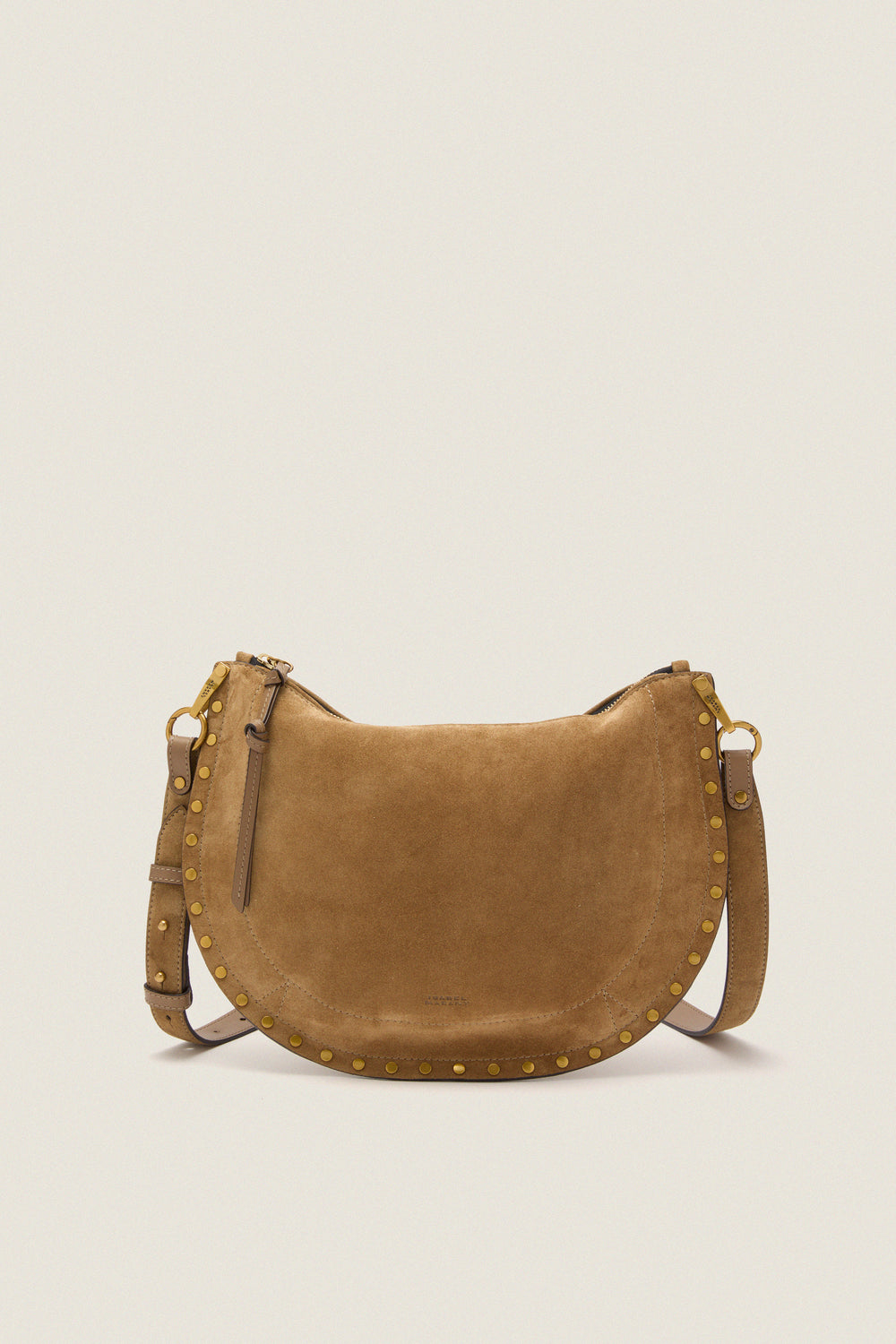 Taupe Oskan Soft Zip Shoulder Strap