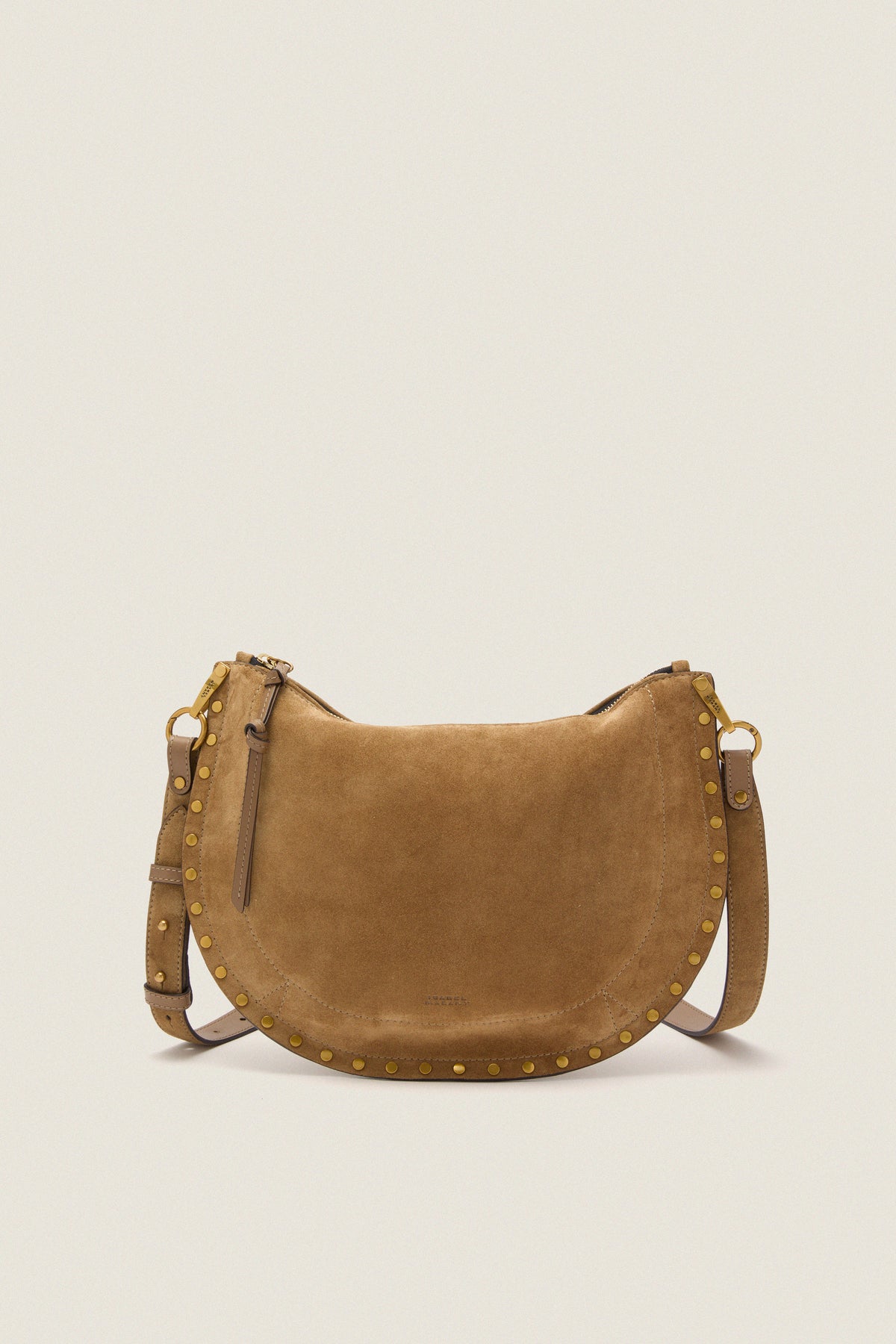 Taupe Oskan Soft Zip Shoulder Strap