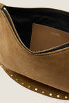 Taupe Oskan Soft Zip Shoulder Strap