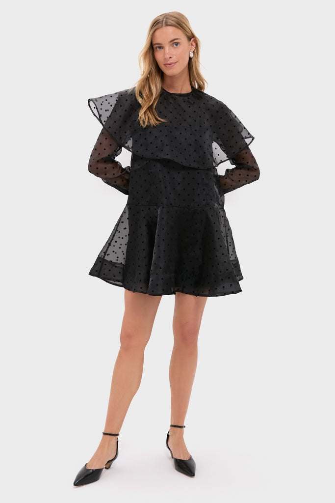 GANNI Organza Circle Collar Mini Dress GANNI Organza Circle Collar Mini Dress