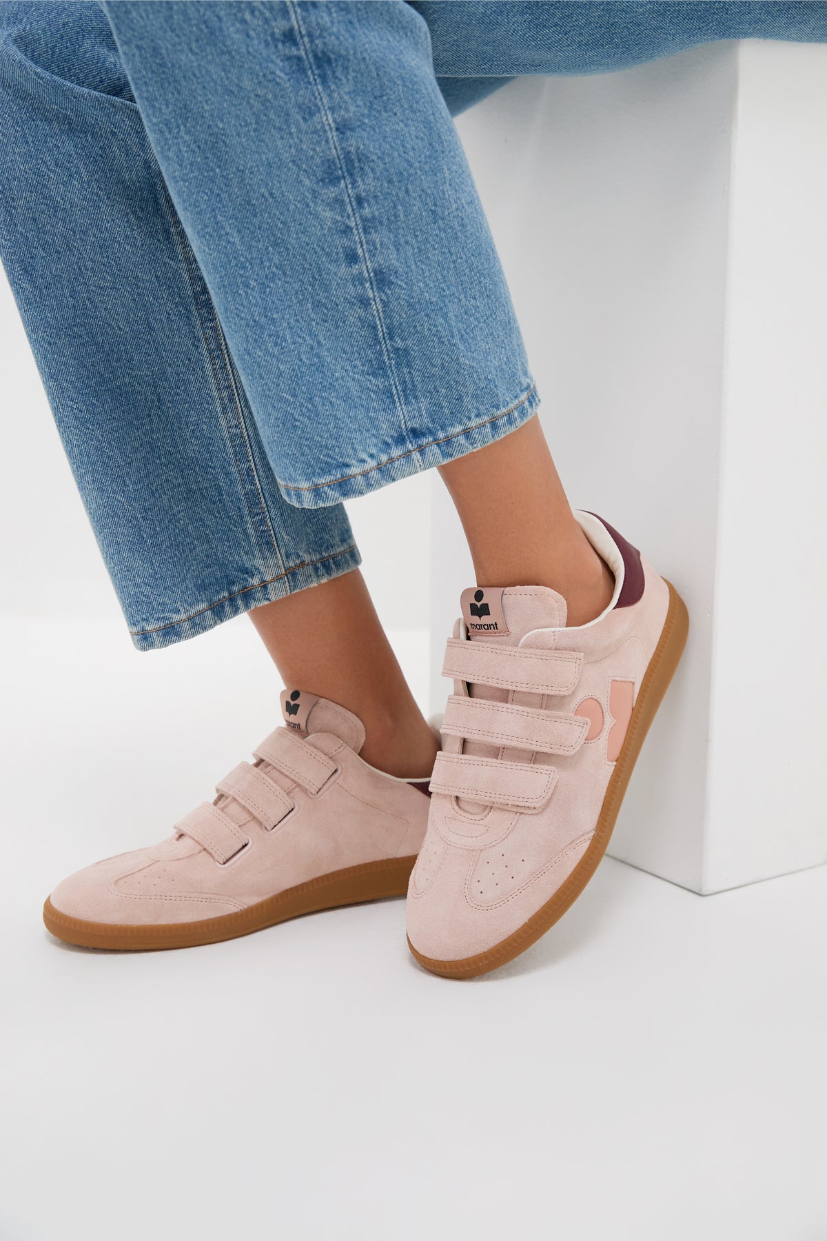 Pale Pink and Peach Beth Sneakers