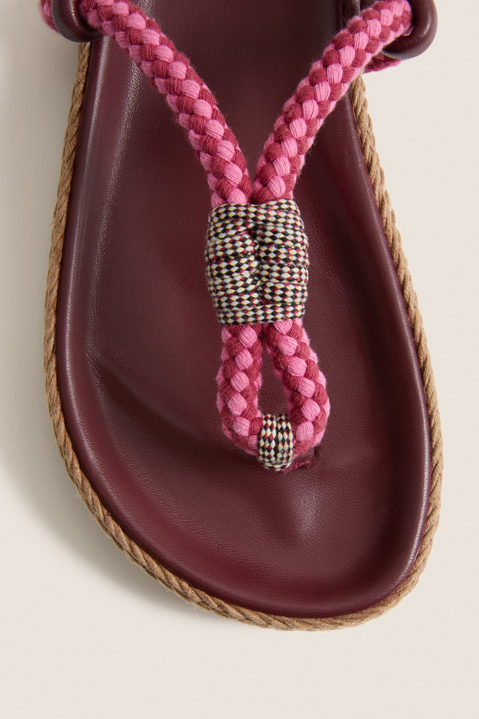 Multicolor Burgundy Gypso Sandals