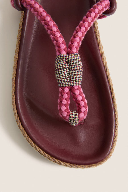 Multicolor Burgundy Gypso Sandals