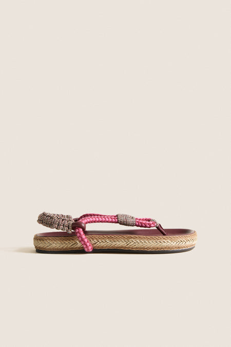 Multicolor Burgundy Gypso Sandals