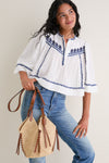 Natural and Cognac Tampa Mini Bag