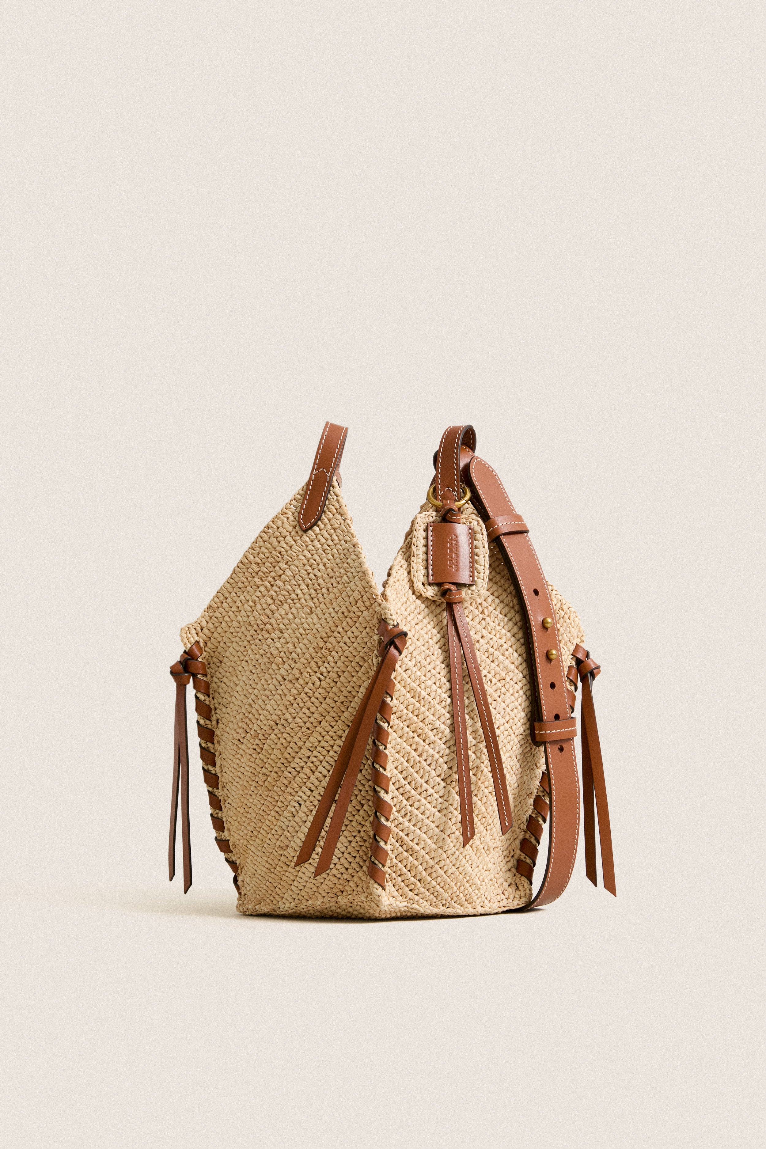 Natural and Cognac Tampa Mini Bag | Isabel Marant