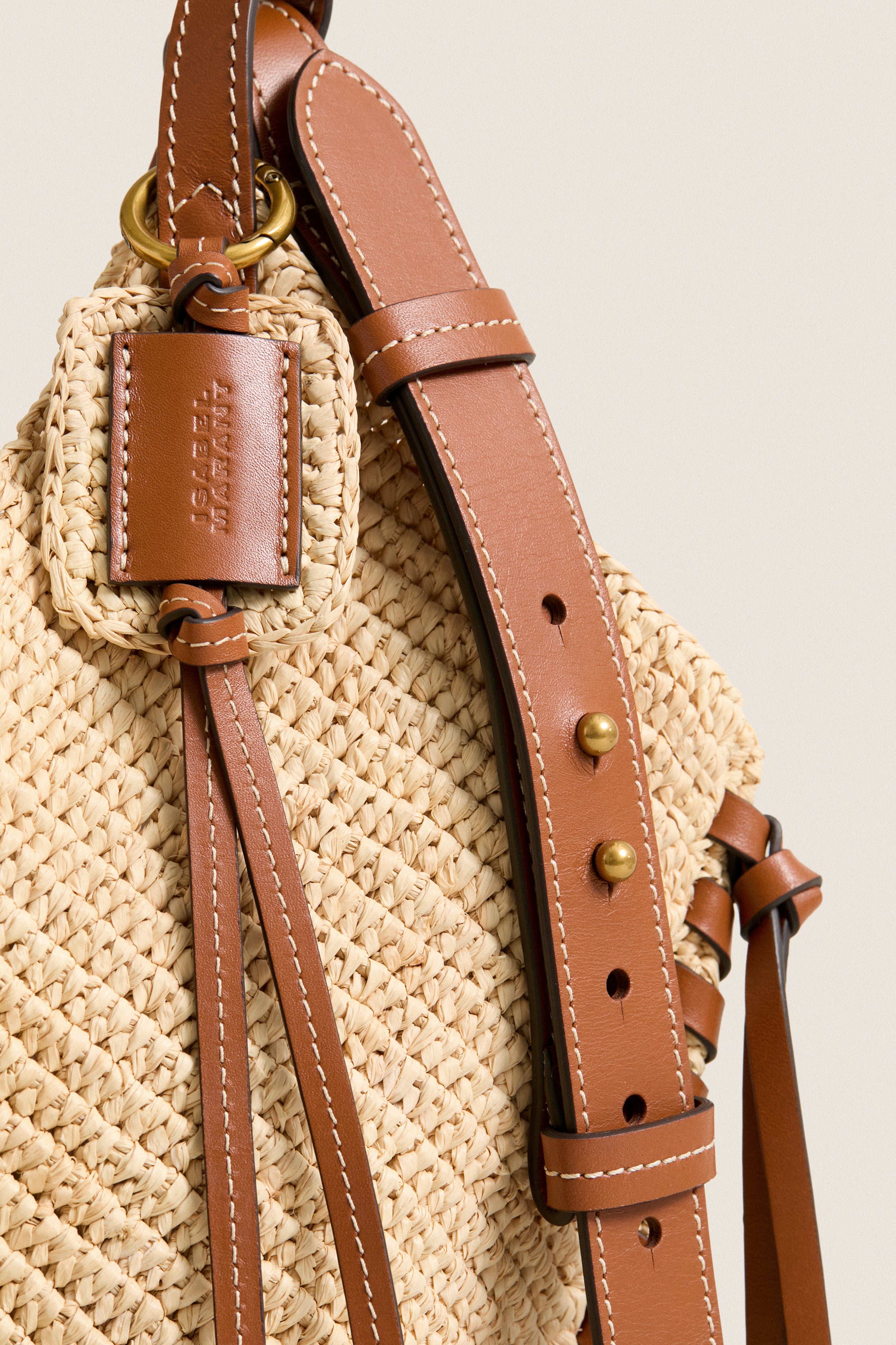 Natural and Cognac Tampa Mini Bag | Isabel Marant