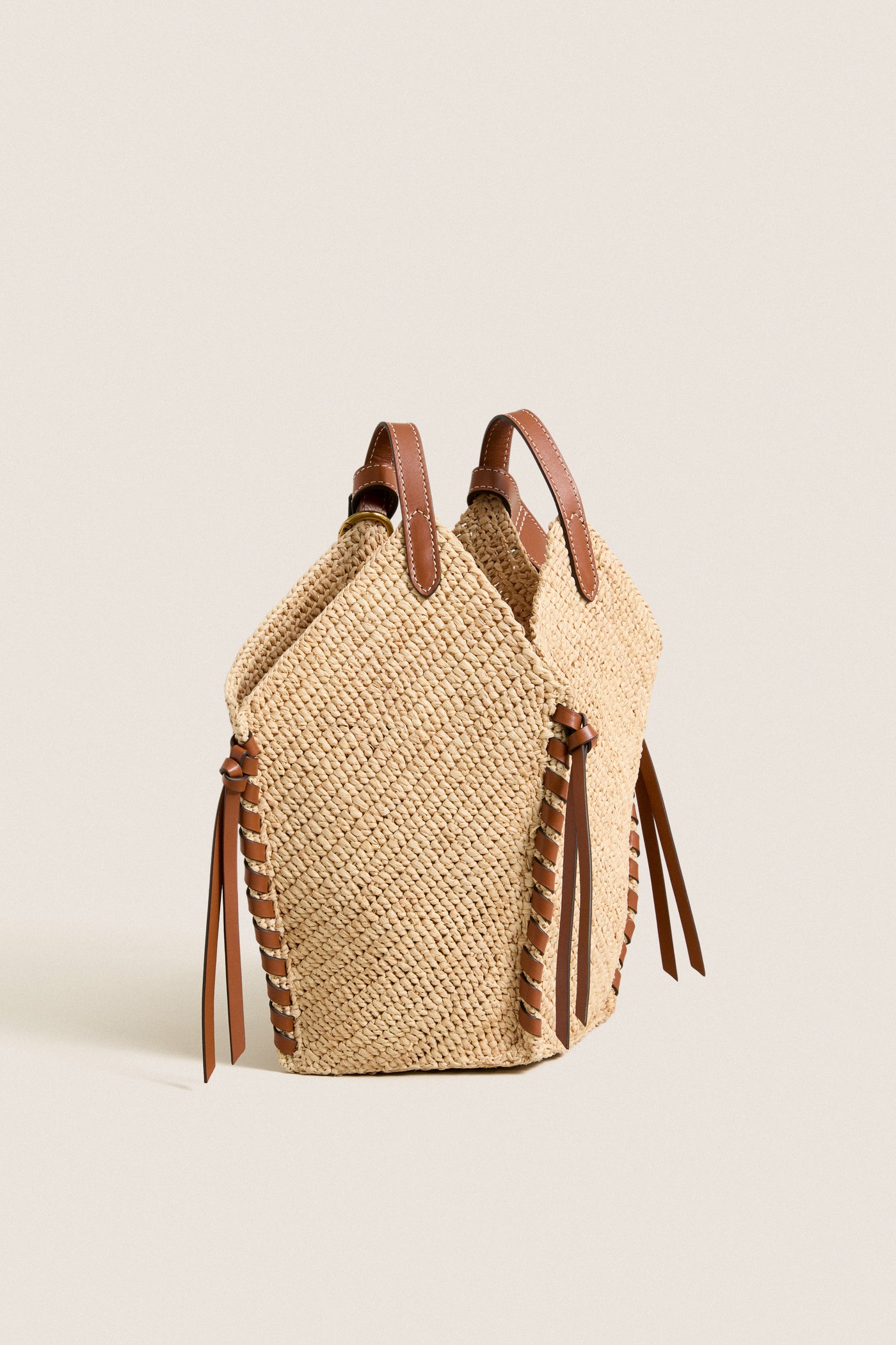 Natural and Cognac Tampa Mini Bag