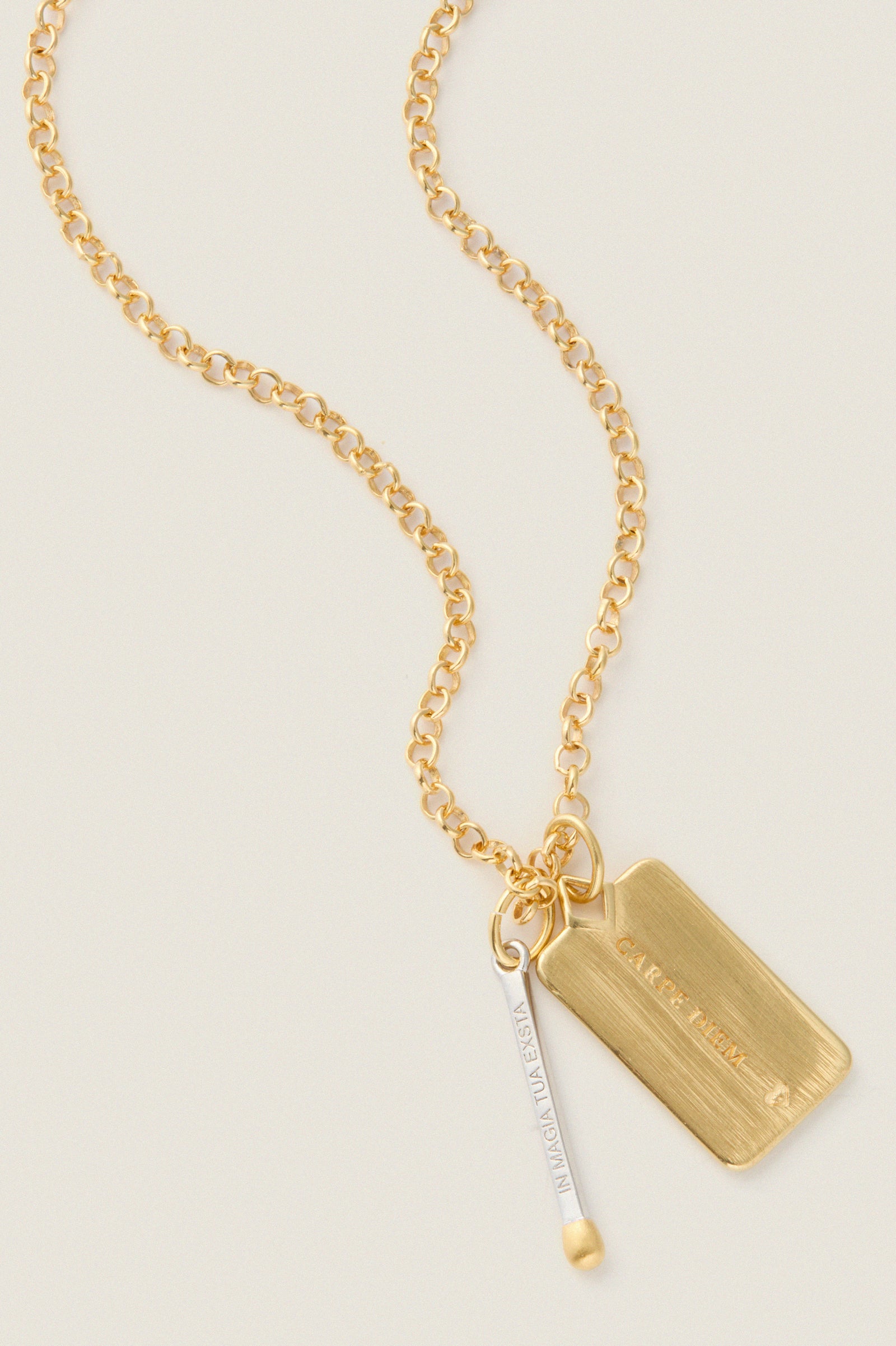 Gold Carpe Diem Necklace