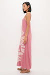 Pink Embroidered Coral Millay Dress